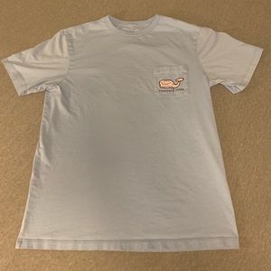 Vineyard Vines pink fill fish tee